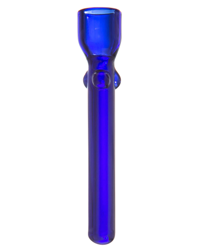 Close-up of the Glass Nail, showing a smooth, clear glass tip angled against a plain background.