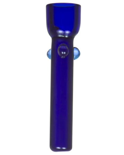 A studio shot of the Glass Nail, a clear glass tip with a simple, cylindrical design against a white background.