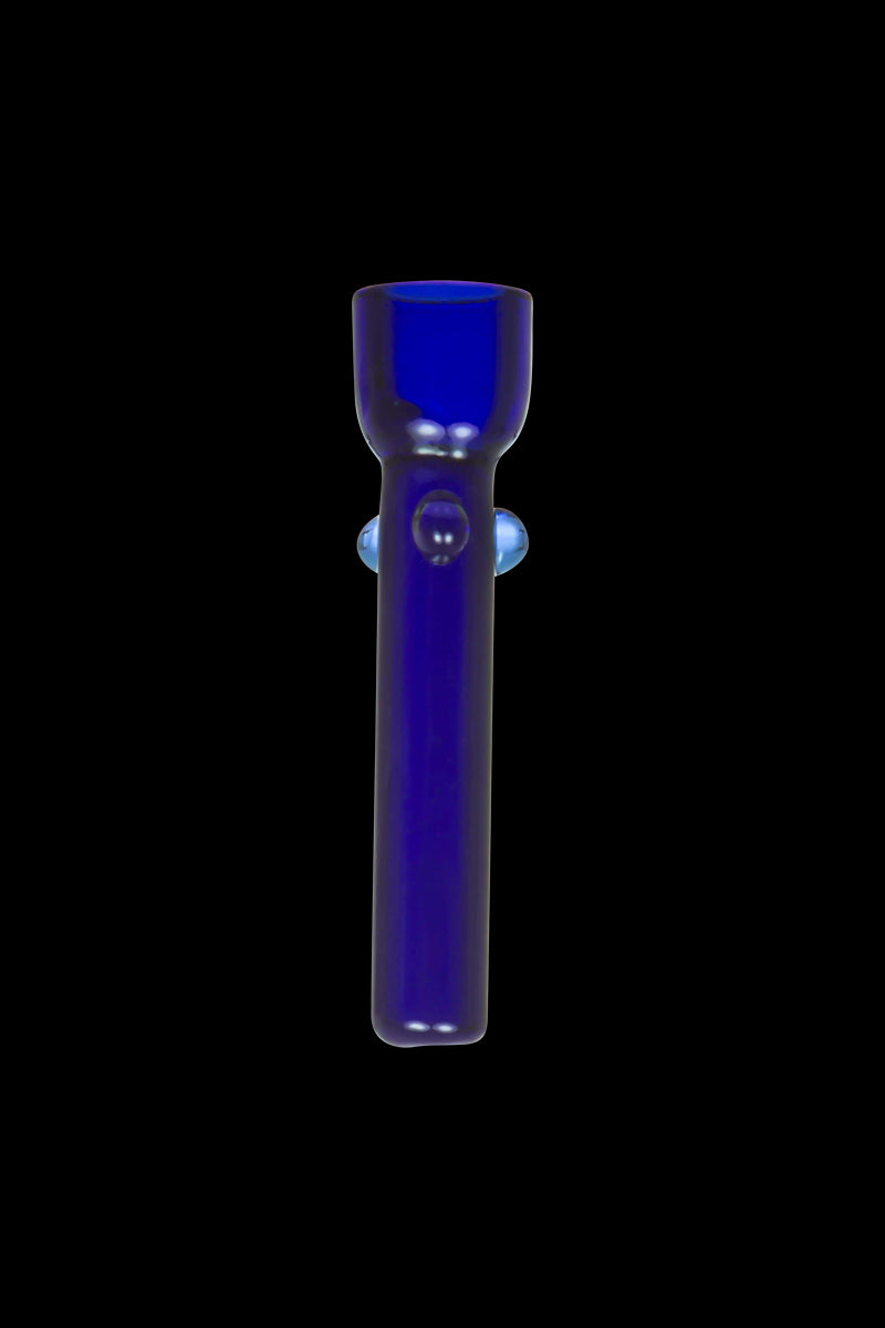 The Glass Nail is displayed in a front view, showcasing its simple, cylindrical glass form against a dark background.