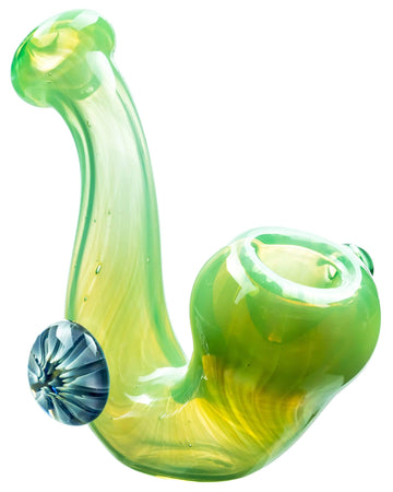 Mushroom Milli Thick Glass Sherlock Pipe - Mushroom Milli Thick Glass Sherlock Pipe