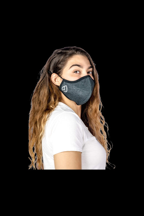 DankStop Reversible Cloth Mask - Floral/Black - Face Cover