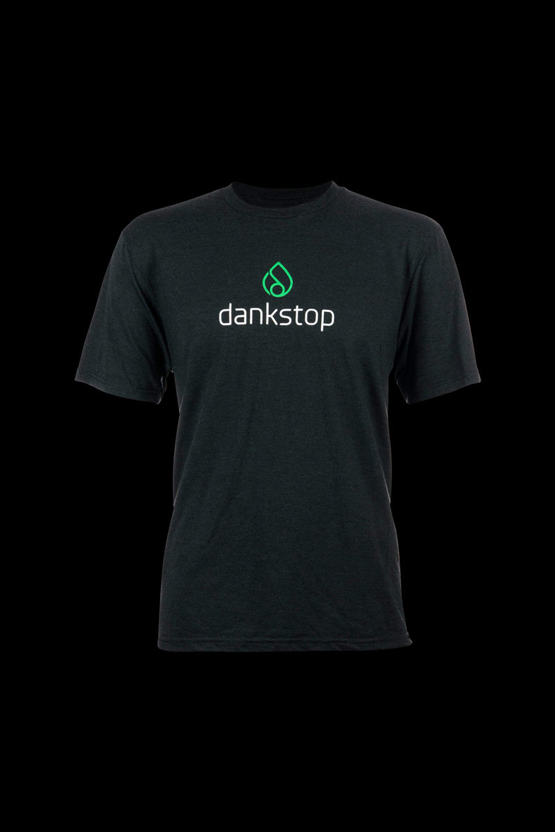 Front view of the Soft Logo T-Shirt, a simple black tee with a small, subtle logo on the chest.