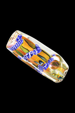 Fumed Metallic Abstract Squared Hand Pipe