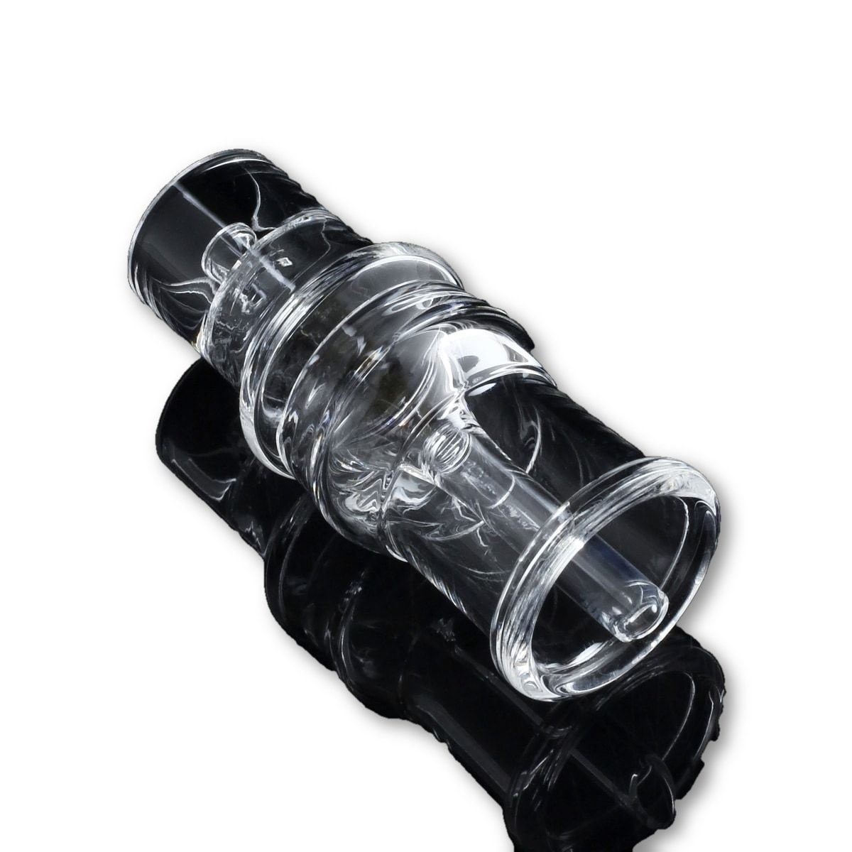 The Domeless Quartz Nail for Heating Coils is shown in a close-up, angled view against a dark background.