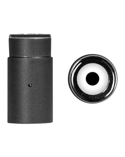 Close-up view of the Aurora Halo Ceramic Quartz Atomizer, showing its circular opening against a plain white background.