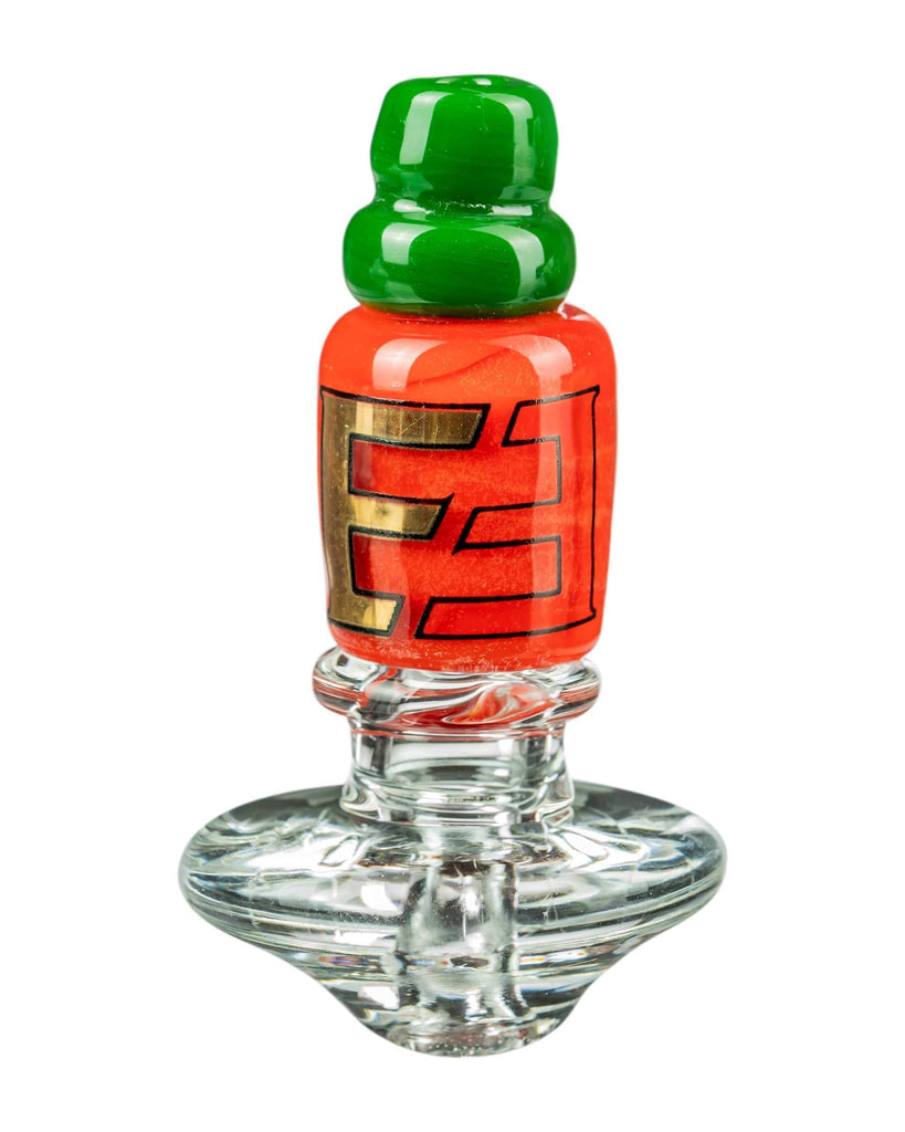 Empire Glassworks Sriracha Themed Carb Cap for Puffco Peak