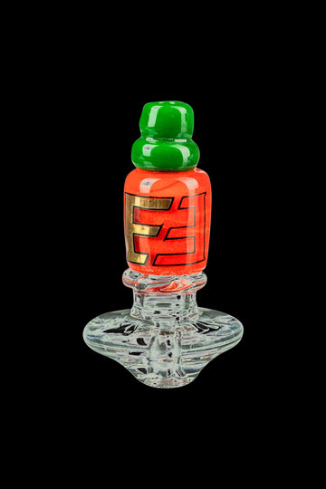 Empire Glassworks Sriracha Themed Carb Cap for Puffco Peak