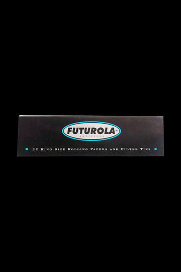Single Pack - Futurola Rolling Papers with Tips - 1 - 5 or 24 Pack