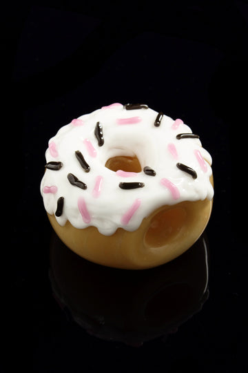 White Icing - Glassheads Donut Hand Pipe - Glassheads - - Glassheads Donut Hand Pipe