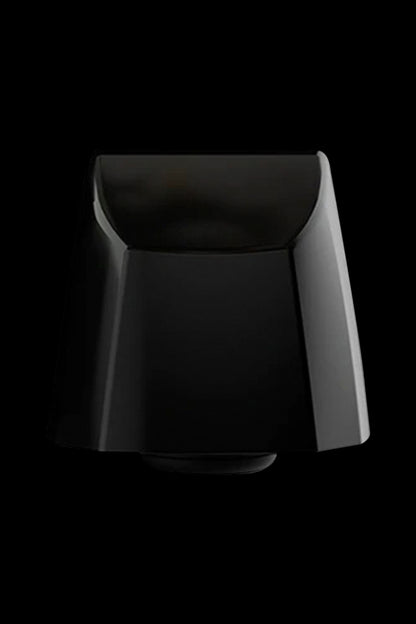 Sleek black cannabis vaporizer device.