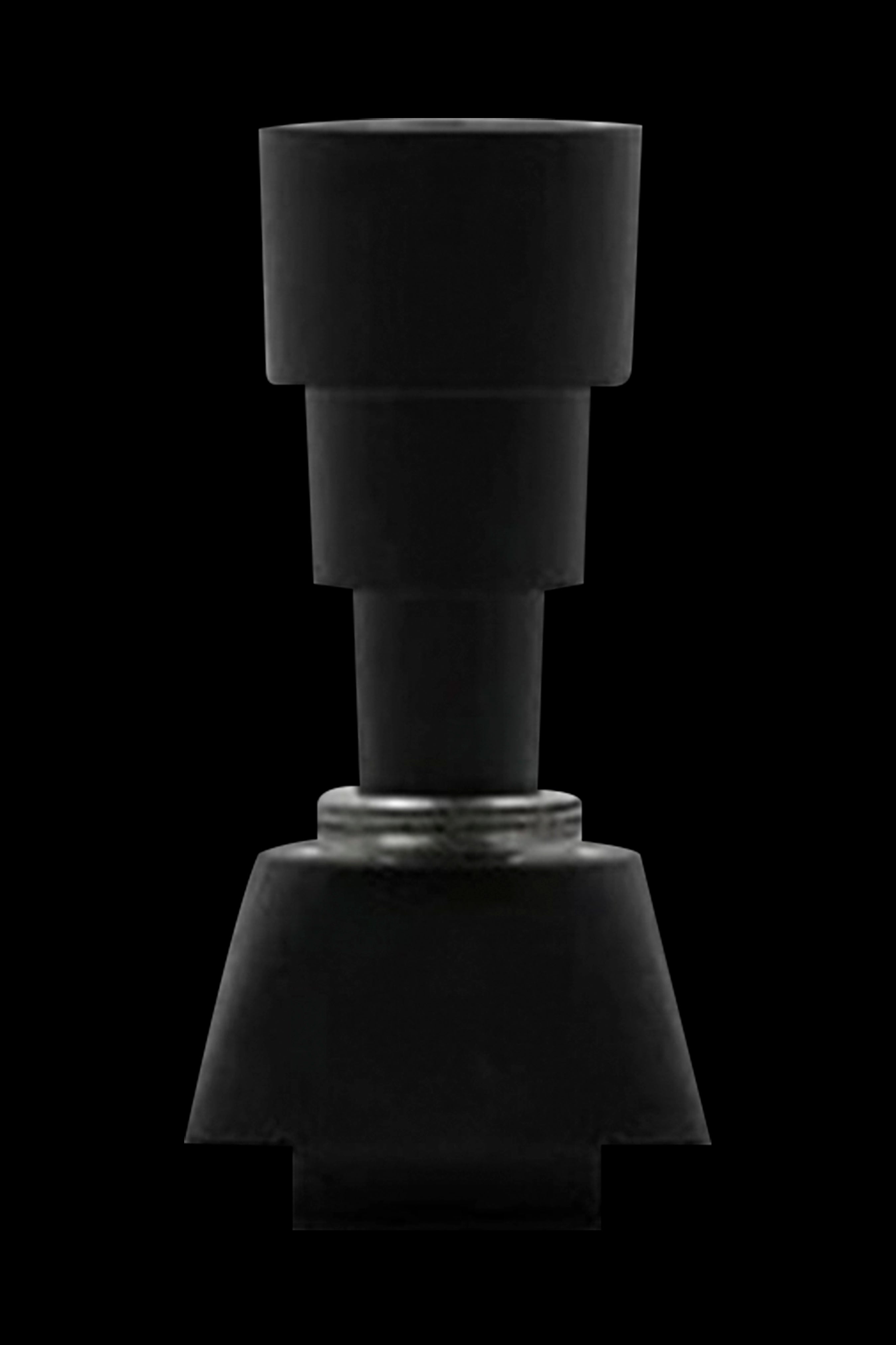 Black cannabis dab rig attachment.