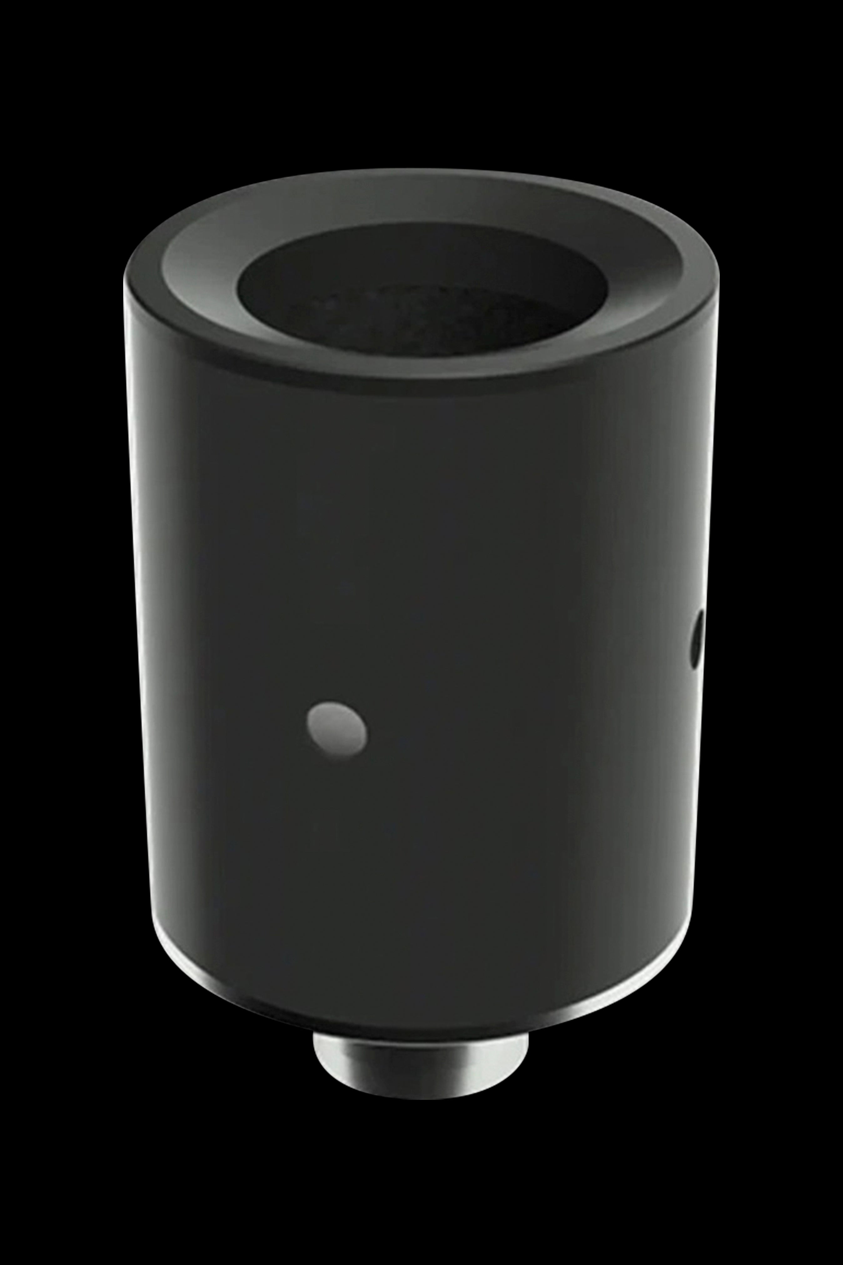 Black cannabis oil vape cartridge.