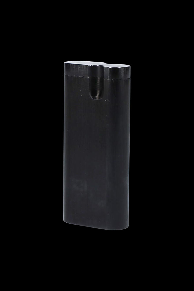 Front view of the Aluminum Dugout - Large, showcasing its sleek, metallic design against a plain black backdrop.