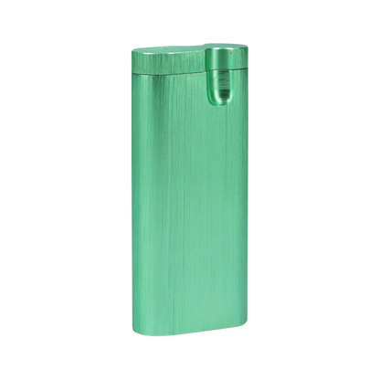 Front view of the Aluminum Dugout - Large, showcasing its sleek, silver metal construction against a plain white background.