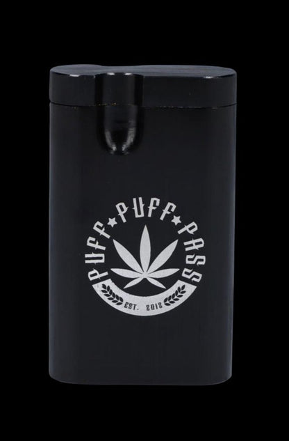 A sleek, silver Aluminum Dugout is shown in a studio shot with a minimalist design and smooth, metallic finish.