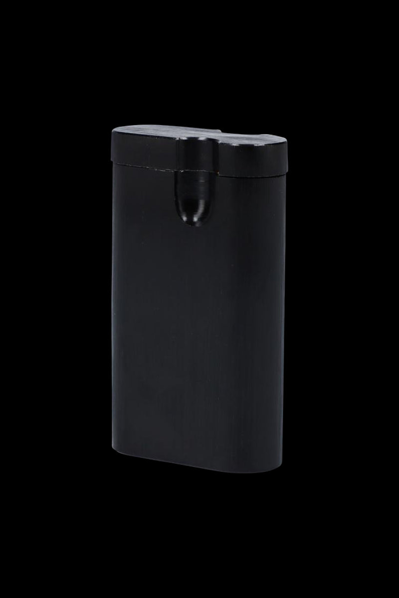 A studio shot of the Aluminum Dugout, displaying its sleek, metallic form against a plain black background.