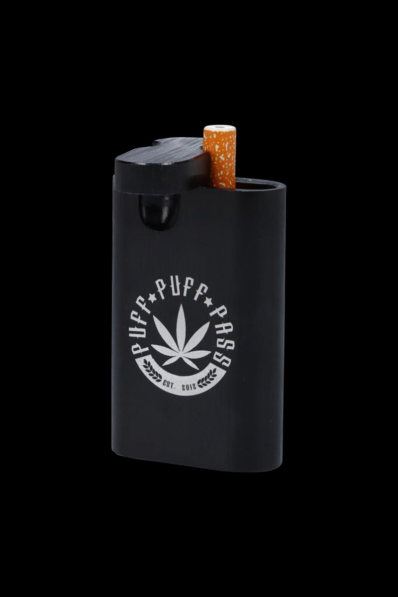 A close-up, angled view of the Aluminum Dugout, showcasing its metallic gray finish and simple, rectangular design.