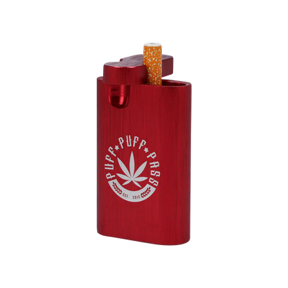 Front view of the Aluminum Dugout, showing a dark metallic case with a visible joint protruding from the top.