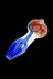 LA Pipes Inside-Out USA Spoon Pipe with Dichro and Frit