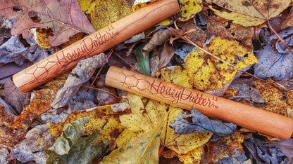 [FEATURE] Durable. Convenient. American Made. - Our HoneyDabbers are the perfect choice for anyone looking for a more durable concentrate straw for on the go. From the city slicker to the mountaineer our HoneyDabbers are built to go where you go! They will even float in water!  Made from locally sourced Northeastern American cherry wood, laser engraved, and sealed with all natural boiled linseed oil.