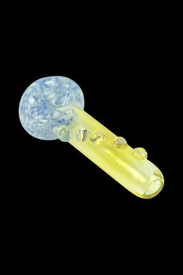 UPC Fumed Spoon Pipe with Frit on Bowl