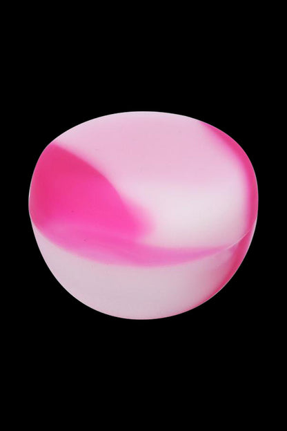 A studio shot of the Silicone Half Moon 9ml Stash Container, showcasing its smooth, curved form against a plain white background.