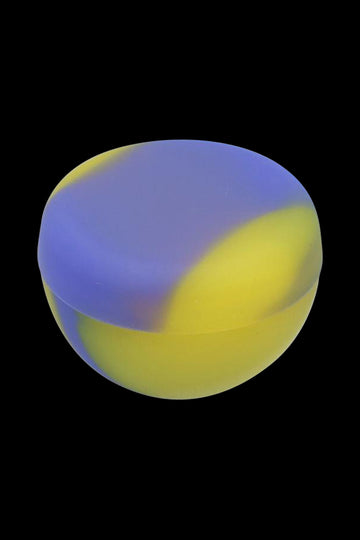 Purple & Yellow - Silicone Half Moon 9ml Stash Container