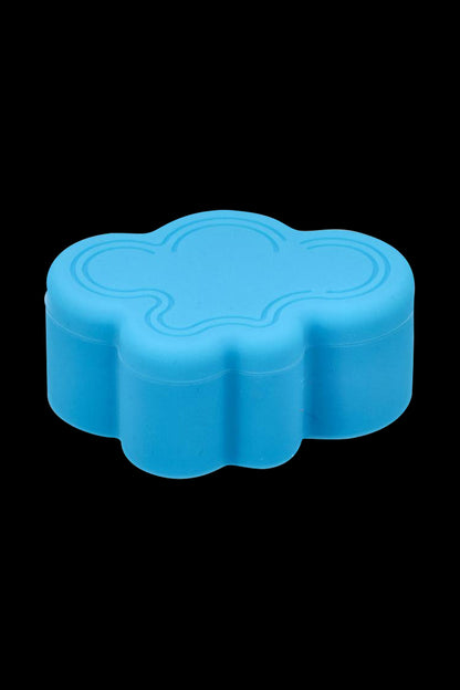A close-up of the Silicone Cloud Stash Container, showcasing its rounded, cloud-like form in a simple white background.