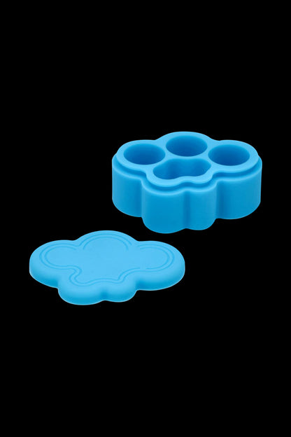 A top-down view of the Silicone Cloud Stash Container, showcasing its smooth, rounded form and matte finish.