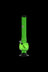 Green - Acrylic Straight Bubble Base Bong with Raised Grips