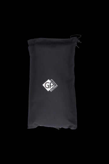 Black - Medium Glass Pillow Stash Pouch with Drawstring