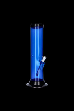 Acrylic Bong with Straight Tube and Carb Hole | 9 Inch