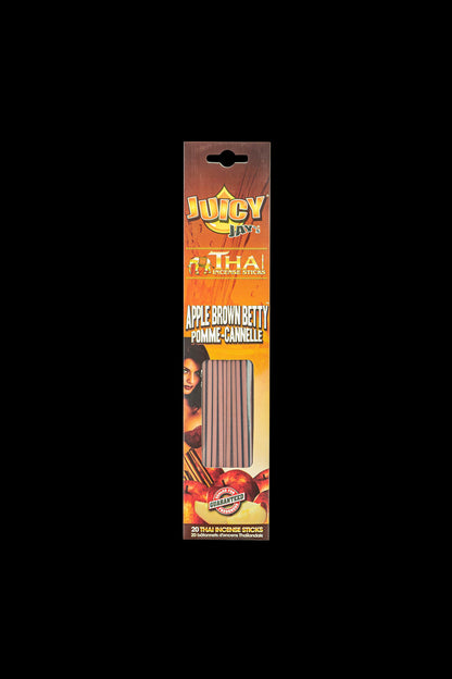 Close-up of Thai Incense Sticks packaging with a bold red and gold design, angled slightly to the left.