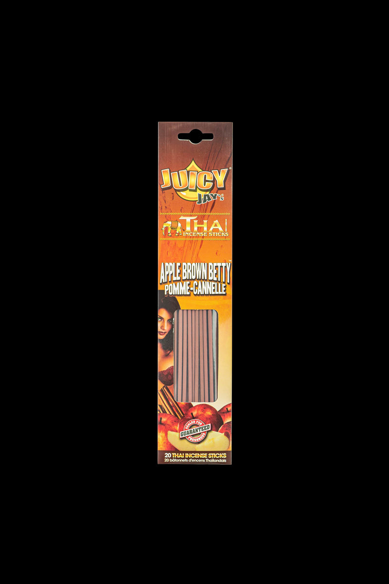 Close-up of Thai Incense Sticks packaging with a bold red and gold design, angled slightly to the left.