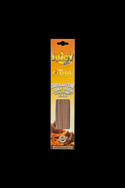 Front view of the Thai Incense Sticks packaging, featuring bold lettering and branding on a brightly colored background.