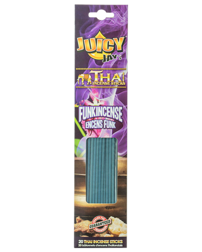 Front view of Thai Incense Sticks packaging, showing the branded logo on a colorful, vertical arrangement of sticks.