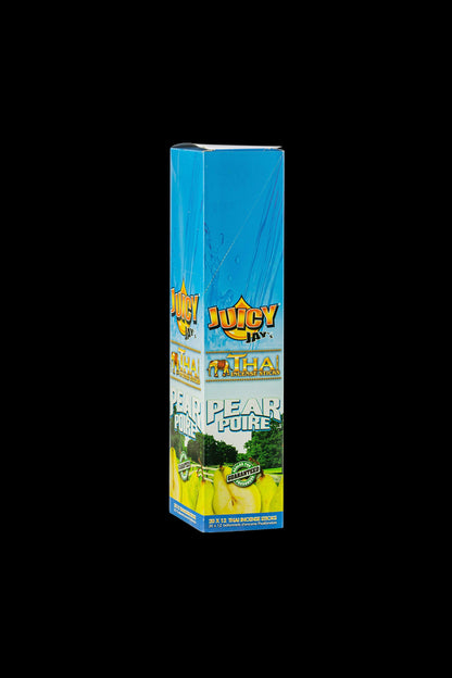 Front view of the Thai Incense Sticks packaging, featuring bold lettering and vibrant colors against a white background.