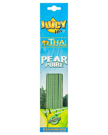 Front view of Thai Incense Sticks packaging, featuring a colorful logo and branding on a white background.