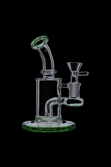 Green - Glass Bubbler with Fixed Diffuser Downstem