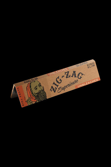 Single Pack - Zig Zag Unbleached King Size Slim Rolling Papers