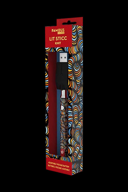 Famous Brandz Famous Design Lit Sticc Adjustable Voltage Battery - 24 Pack