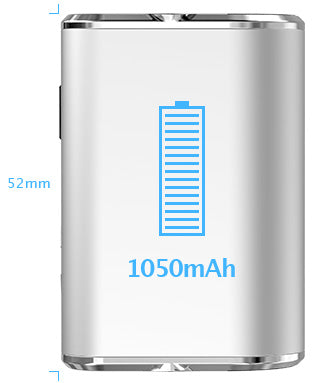 Front view of the Eleaf iStick Mini 10W Digital Mod Battery, showing its sleek, silver body and digital display.