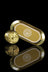 Mr. Ganja Luxury Gold Grinder and Rolling Tray Gift Set - Mr. Ganja Luxury Gold Grinder and Rolling Tray Gift Set