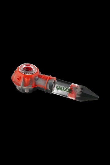 Red Black and Grey - Ooze Bowser Silicone Pipe