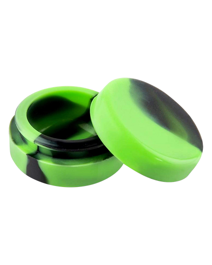 Front view of the Ooze "Cranium" Silicone 4-in-1 Glass Water Pipe, showcasing its rounded shape and smooth, dark-colored surface.