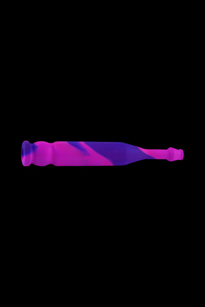 A side view of the Ooze Slugger Dabbin Dugout, showcasing its sleek, dark design against a plain black background.