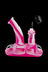 Pink &amp; White - Ooze Steamboat Silicone Bubbler Boat Bong