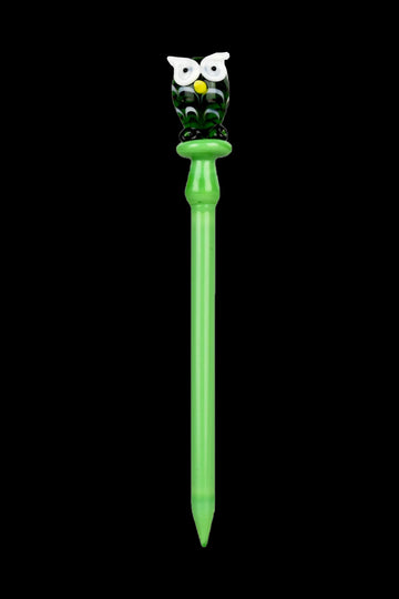 Green - The "Spectacled Owl" Glass Dabber Tool