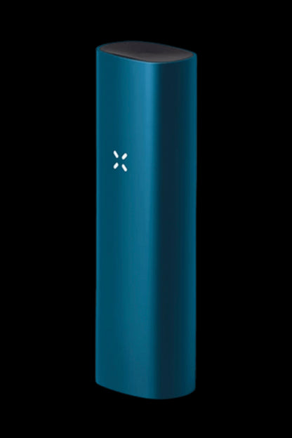 Teal-colored Pax Plus cannabis vaporizer.