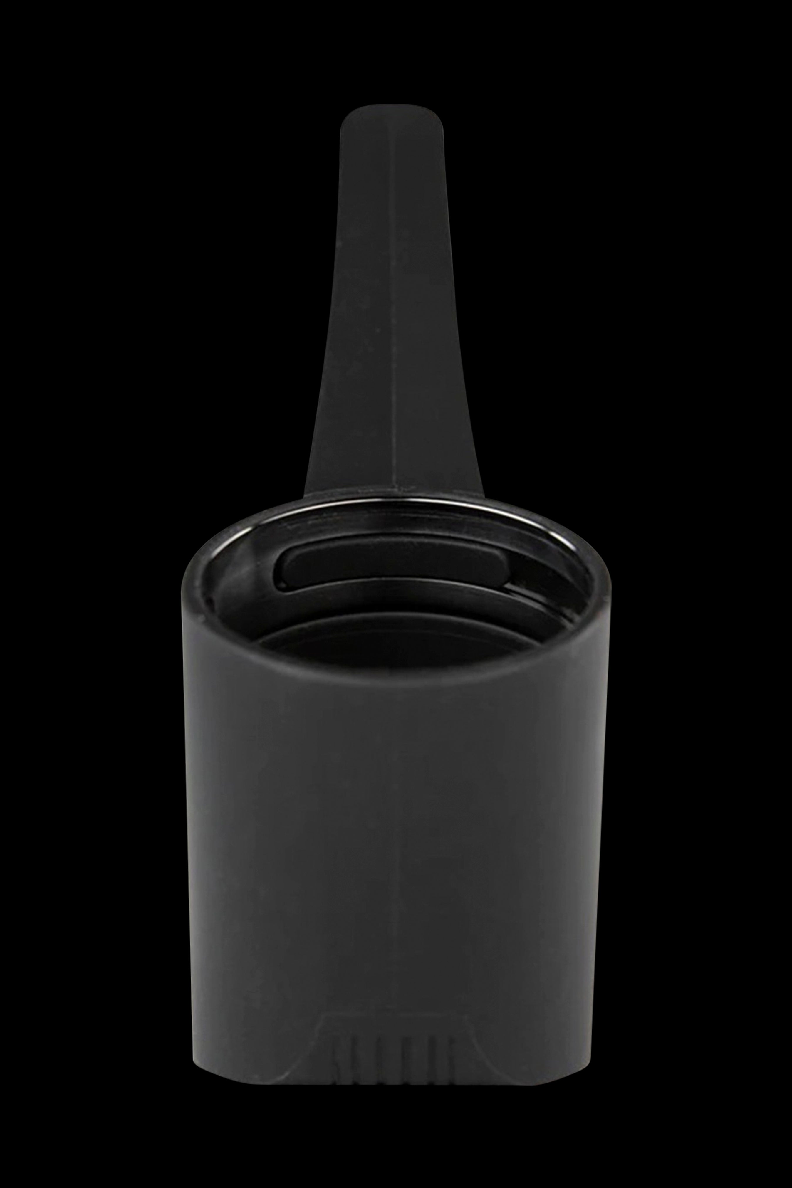 Black cannabis oil applicator tip.